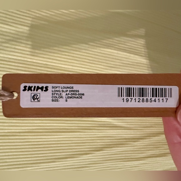 SKIMS Soft Lounge Long Slip Dress in Lemonade Size Small NWT - Picture 13 of 13